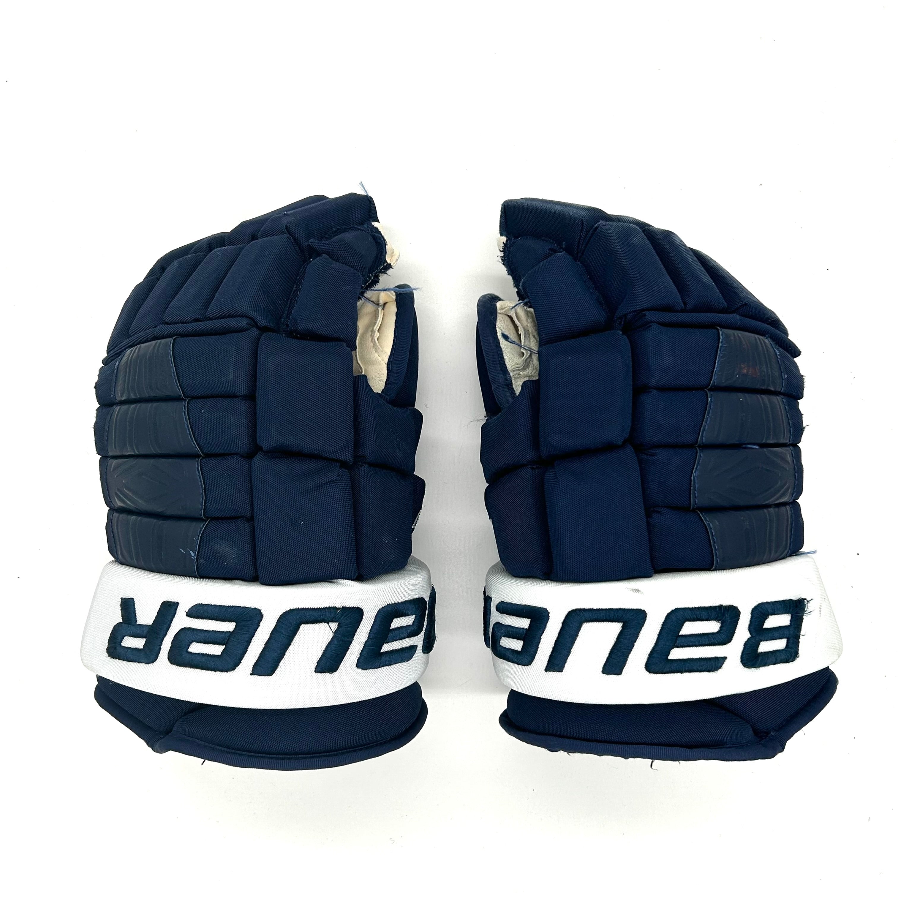 Bauer Pro Series - Gants Pro Stock d'occasion (bleu marine/blanc)